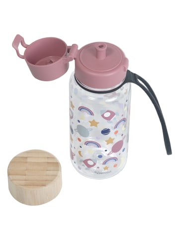 Kindsgut Trinkflasche "Weltraum" in Rosa - 400 ml