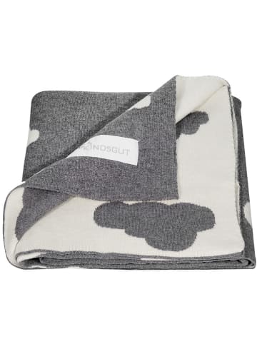 Kindsgut Kinderdecke "Wolken" in Grau/ Weiß - (L)100 x (B)80 cm