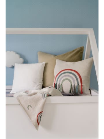 Kindsgut Kissenbezug "Regenbogen" in Creme - (L)45 x (B)45 cm