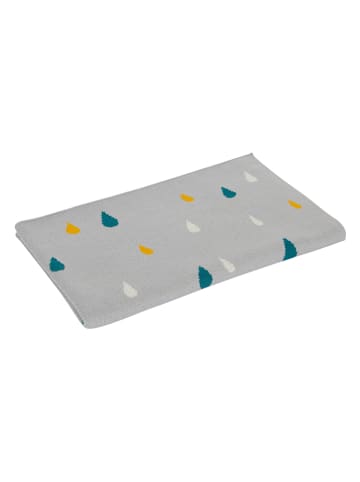 Kindsgut Kinderdecke "Regentropfen" in Taupe - (L)100 x (B)80 cm