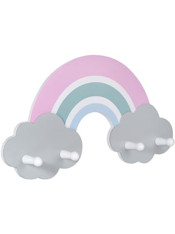 Kindsgut Garderobe "Regenbogen Amelie" in Bunt - (B)48 x (H)26 x (T)6,5 cm