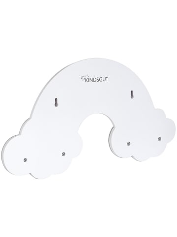 Kindsgut Garderobe "Regenbogen Finn" in Bunt - (B)48 x (H)26 x (T)6,5 cm