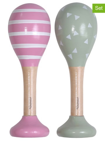 Kindsgut 2er-Set: Rasseln "Dreiecke und Streifen" - ab 6 Monaten