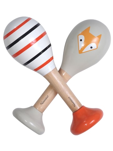 Kindsgut 2er-Set: Rasseln "Fuchs und Streifen" - ab 6 Monaten