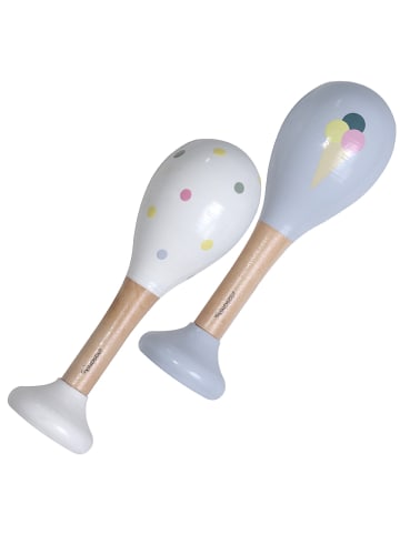 Kindsgut 2er-Set: Rasseln "Eis und Punkte" - ab 6 Monaten