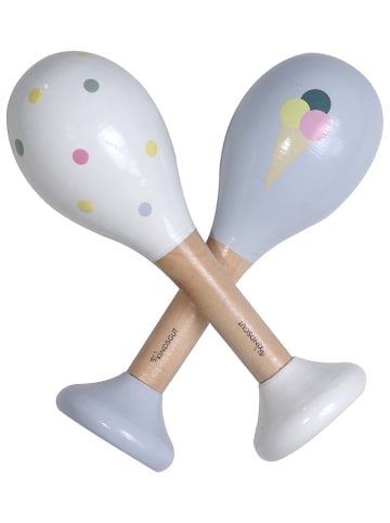 Kindsgut 2er-Set: Rasseln "Eis und Punkte" - ab 6 Monaten