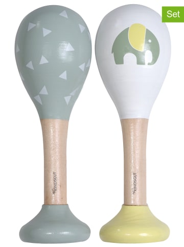 Kindsgut 2er-Set: Rasseln "Elefant und Dreiecke" - ab 6 Monaten