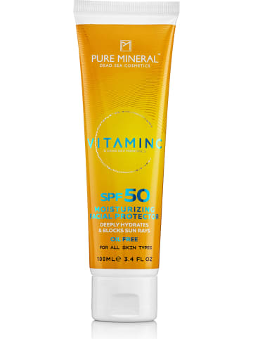 PURE MINERAL Hydraterende verzorging "Vitamin C Moisturizing" - SPF 50, 100 ml