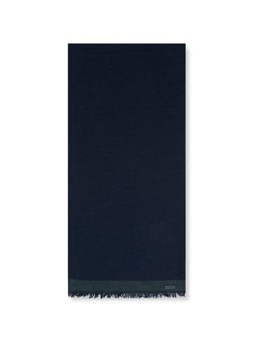 Pierre Cardin Baumwollschal in Dunkelblau/Grün