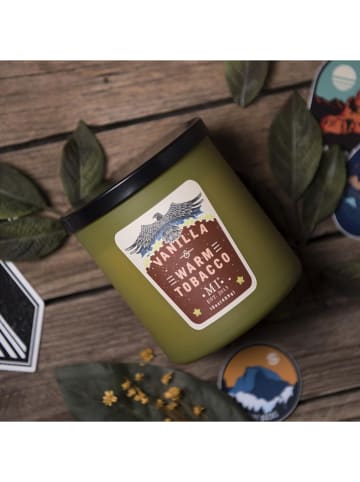 Colonial Candle Geurkaars "Vanilla & Warm Tobacco" groen - 425 g