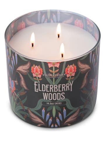 Colonial Candle Geurkaars "Elderberry Woods" zwart/meerkleurig - 411 g
