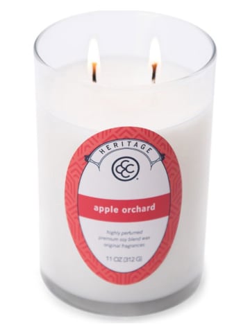 Colonial Candle Geurkaars "Apple Orchard" wit - 312 g