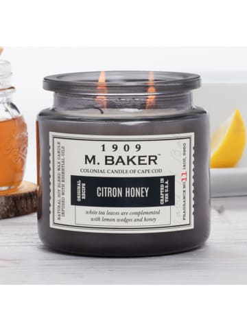 Colonial Candle Geurkaars "Citron Honey" grijs - 396 g