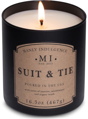 Colonial Candle Duftkerze "Suit & Tie" in Schwarz - 467 g