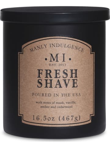 Colonial Candle Duftkerze "Fresh Shave" in Schwarz - 467 g