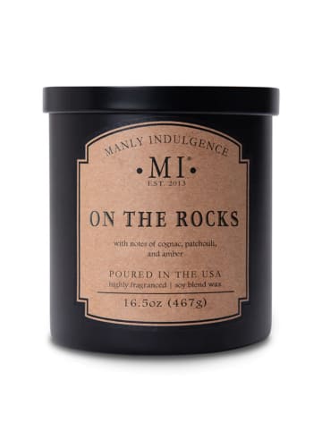 Colonial Candle Duftkerze "On the Rocks" in Schwarz - 467g