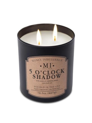 Colonial Candle Geurkaars "5 O'clock Shadow" zwart - 467g