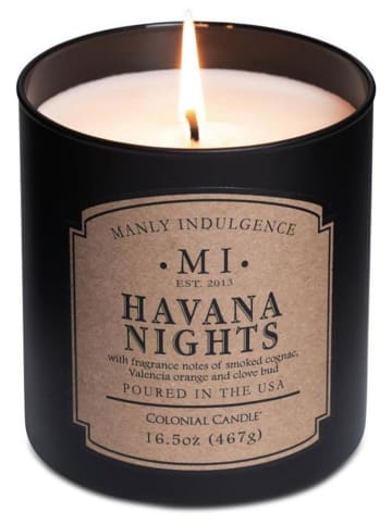 Colonial Candle Geurkaars "Havana Nights" zwart - 467 g