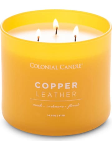 Colonial Candle Świeca zapachowa "Copper Leather" - 411 g