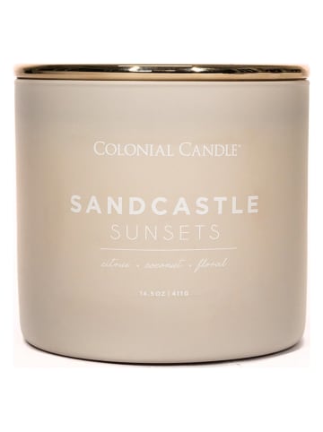Colonial Candle Duftkerze "Sandcastle Sunsets" in Beige - 411 g