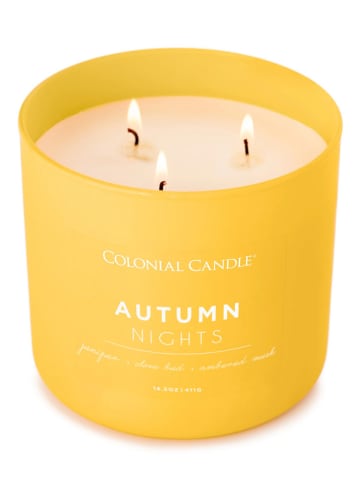 Colonial Candle Duftkerze "Autumn Nights" in Gelb - 411 g