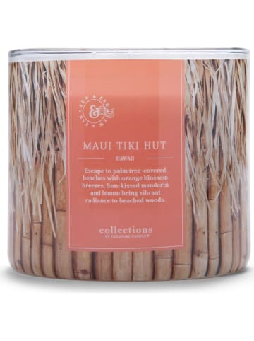 Colonial Candle Duftkerze "Maui Tiki Hut" in Hellbraun - 411 g