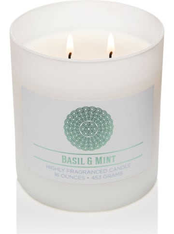 Colonial Candle Duftkerze "Basil And Mint" in Weiß - 453 g