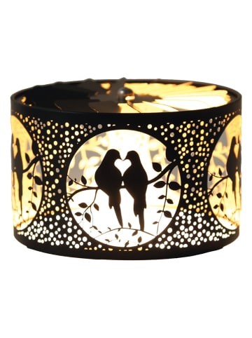 Woodbridge Karussellschirm "Doves" in Schwarz/ Gold - Ø 13 cm