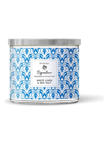 Woodbridge Świeca zapachowa "White Linen & Sea Salt" - 410 g