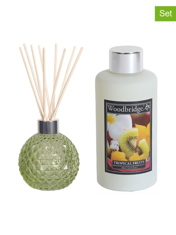 Woodbridge 3-delige geurstokjesset "Sweet Berries" groen