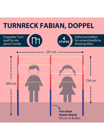 Hudora Turnstange in Bunt - ab 3 Jahren