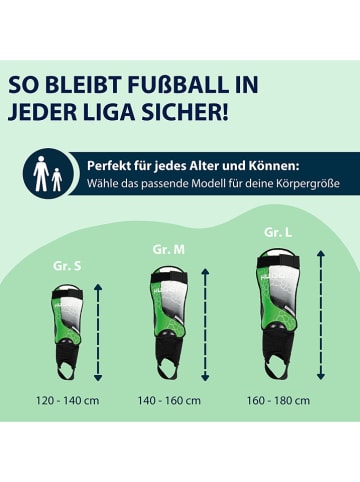 Hudora Schienbeinschützer mit Knöchelschutz in Grün