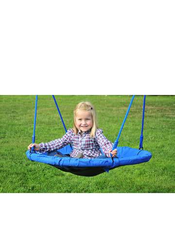 Hudora Huśtawka w kolorze niebiesko-czarnym - Ø 90 cm - 3+