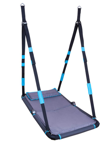 Hudora Huśtawka "Hollywood" w kolorze błękitno-antracytowym - 3+