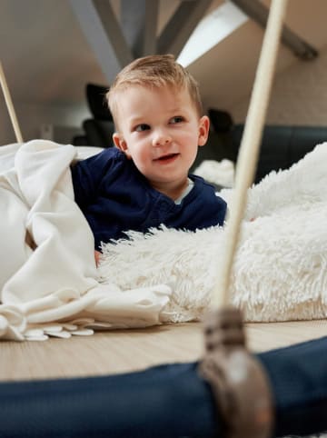 Hudora Nestschaukel "Lounge" in Blau - Ø 90 cm - ab 3 Jahren