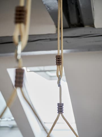 Hudora Nestschaukel "Lounge" in Beige - Ø 90 cm - ab 3 Jahren