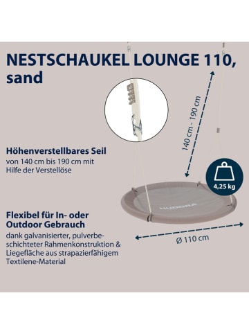 Hudora Schommel "Lounge" - Ø110 cm - vanaf 3 jaar
