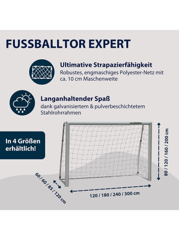 Hudora Voetbaldoel "Expert 180" grijs - vanaf 4 jaar