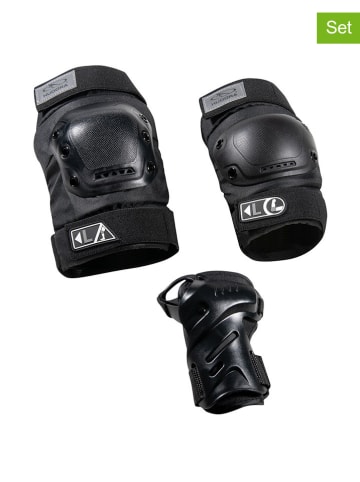 Hudora 6-częściowy zestaw ochraniaczy "Pro" w kolorze czarnym