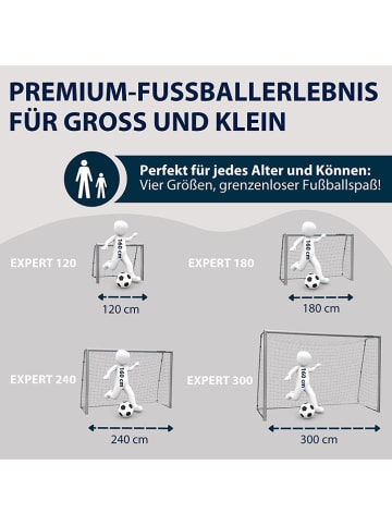 Hudora Fußballtor "Expert 300" in Grau - ab 6 Jahren