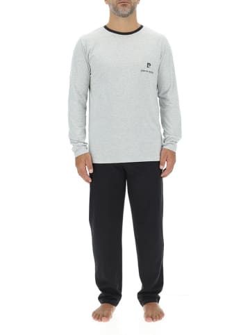 Pierre Cardin Pyjama grijs/zwart