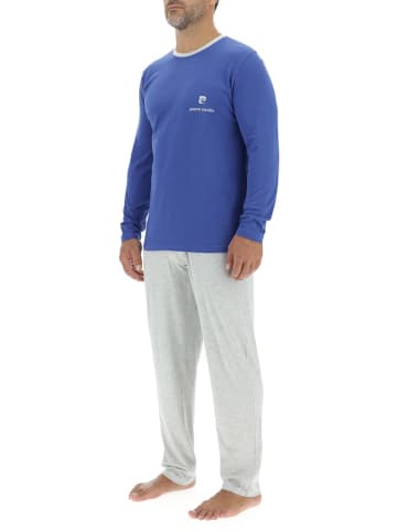Pierre Cardin Pyjama in Blau/ Grau