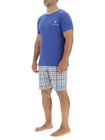 Pierre Cardin Pyjama in Blau/ Grau