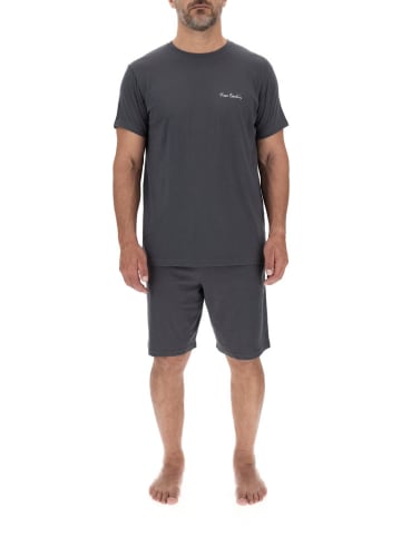 Pierre Cardin Pyjama-Shorts in Anthrazit