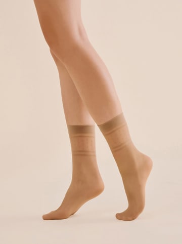 Gabriella Socken "Nebi" in Beige - 20 DEN