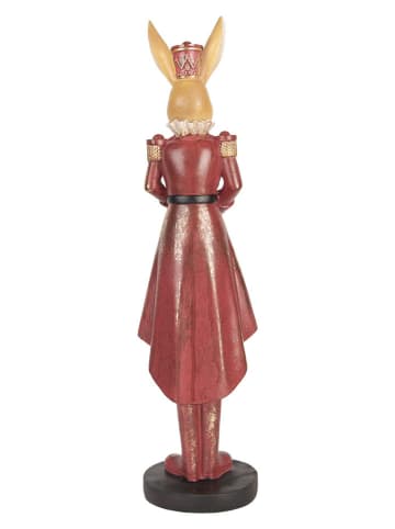 Clayre & Eef Decofiguur "Konijntje" rood/beige - (B)13 x (H)48 x (D)12 cm