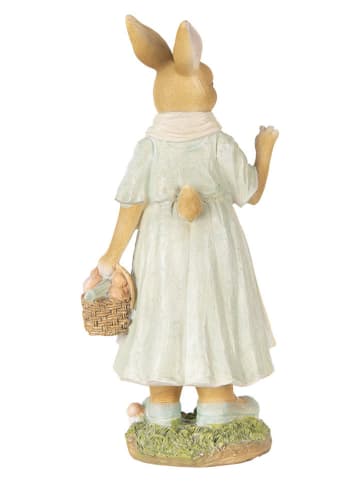 Clayre & Eef Dekofigur "Kaninchen" in Beige/ Creme - (B)15 x (H)32 x (T)12 cm