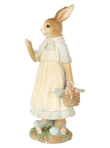 Clayre & Eef Dekofigur "Kaninchen" in Beige/ Creme - (B)15 x (H)32 x (T)12 cm