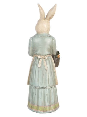 Clayre & Eef Figurka dekoracyjna w kolorze kremowo-miętowym - 23 x 46 x 17 cm