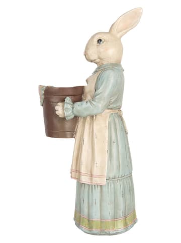 Clayre & Eef Figurka dekoracyjna w kolorze kremowo-miętowym - 23 x 46 x 17 cm